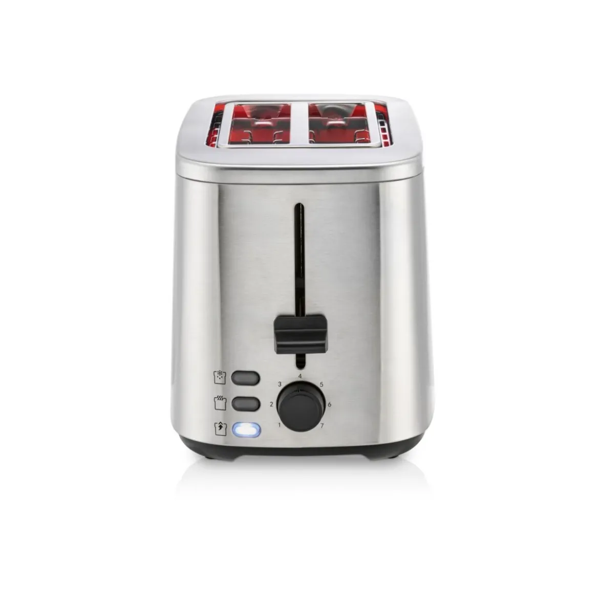 SILVERCREST® KITCHEN TOOLS Doppelschlitz-Toaster Edelstahl »STE 850 E1« (Silber) - B-Ware neuwertig