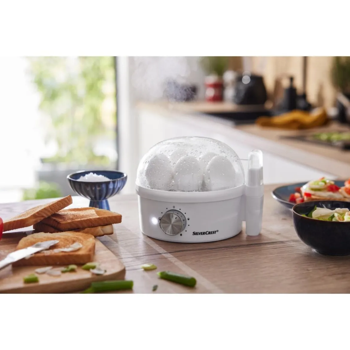 SILVERCREST® KITCHEN TOOLS Eierkocher SEK 450 A1, weiß - B-Ware sehr gut
