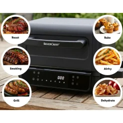 SILVERCREST® KITCHEN TOOLS Heißluftfritteuse mit Grill- und Räucherfunktion »SHLFS 2200 A1«, 2200 W, 3,8 l - B-Ware