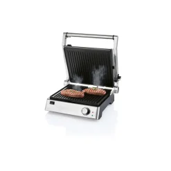 SILVERCREST® KITCHEN TOOLS Kontaktgrill SKGE 2000 D3, 180° aufklappbar - B-Ware