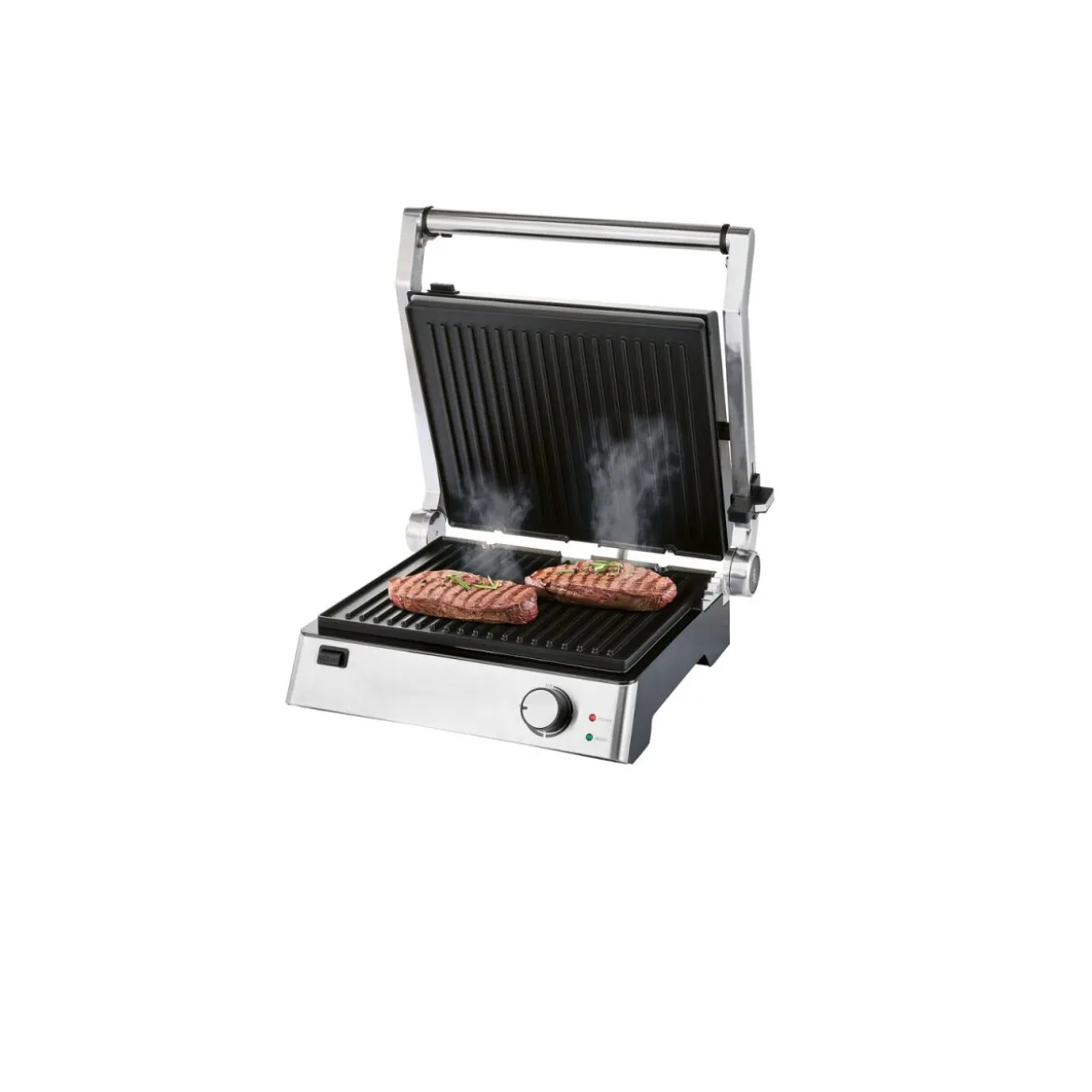 SILVERCREST® KITCHEN TOOLS Kontaktgrill SKGE 2000 D3, 180° aufklappbar - B-Ware