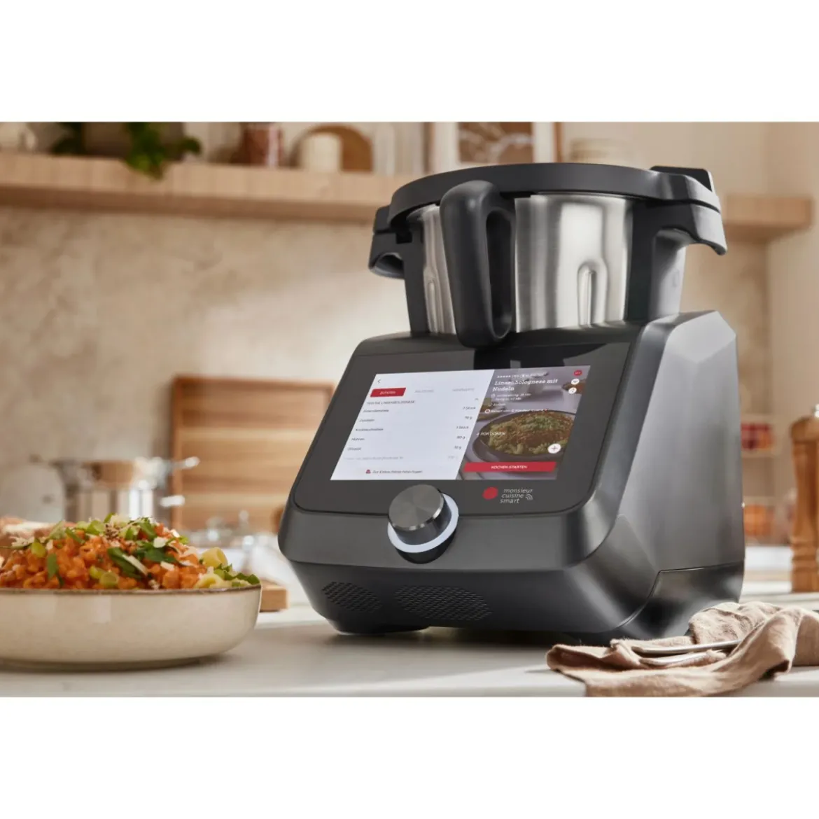 SILVERCREST® KITCHEN TOOLS Monsieur Cuisine smart SKMS 1200 C1, anthrazit - B-Ware