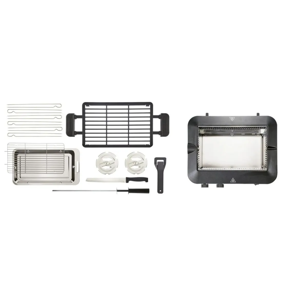 SILVERCREST® KITCHEN TOOLS Multifunktionsgrill SMEG 1600 A1, mit Kebabfunktion - B-Ware neuwertig