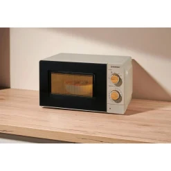 SILVERCREST® Mikrowelle, beige - B-Ware neuwertig