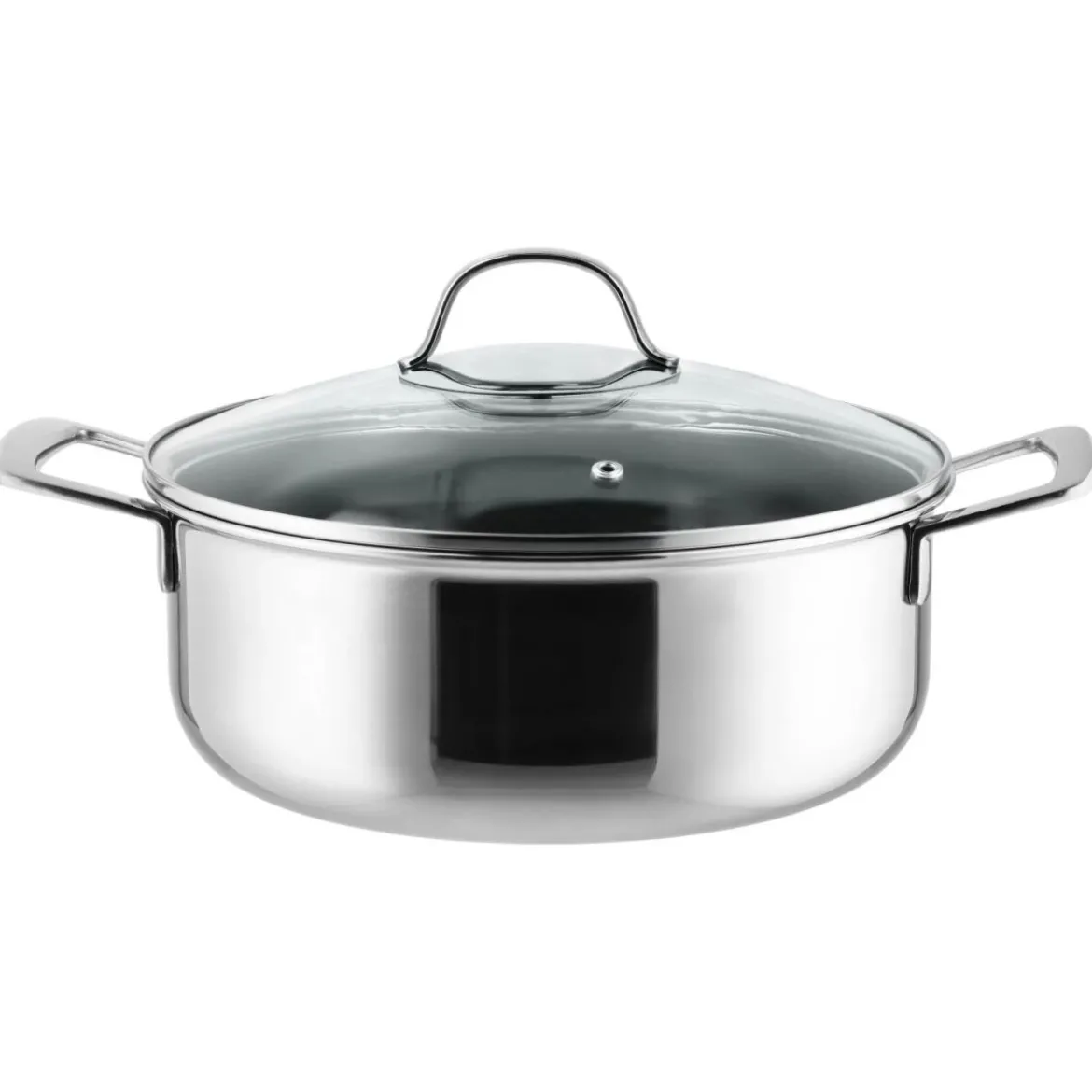 SILVERCREST® Premium-Edelstahltopf, mit Wabenstruktur, Ø 24 cm - B-Ware neuwertig