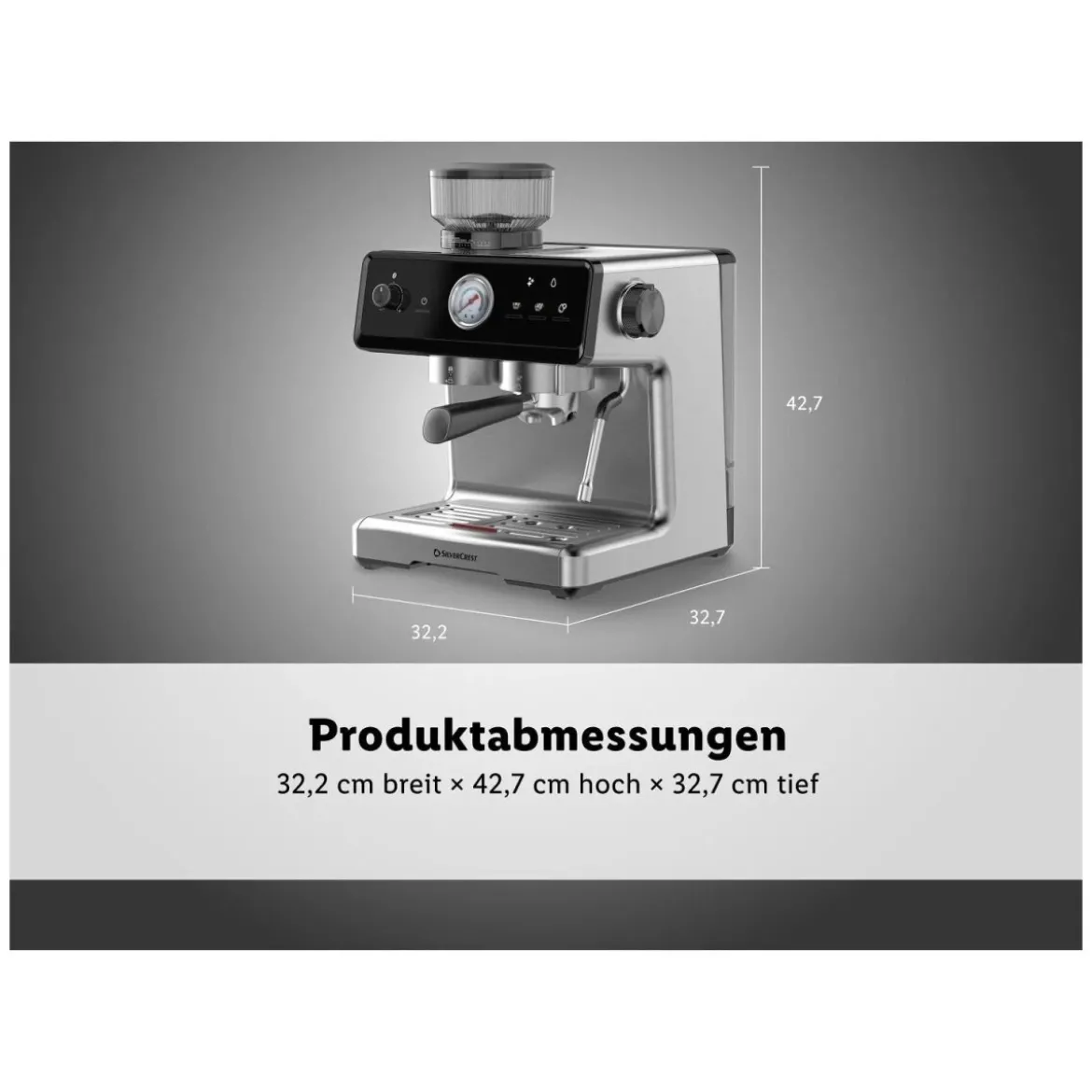 SILVERCREST® Premium-Espressomaschine »SEMST 1500 A1« - B-Ware
