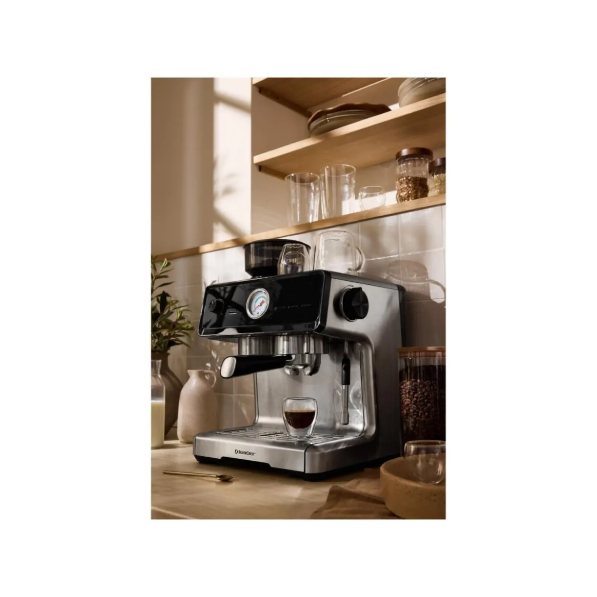 SILVERCREST® Premium-Espressomaschine »SEMST 1500 A1« - B-Ware