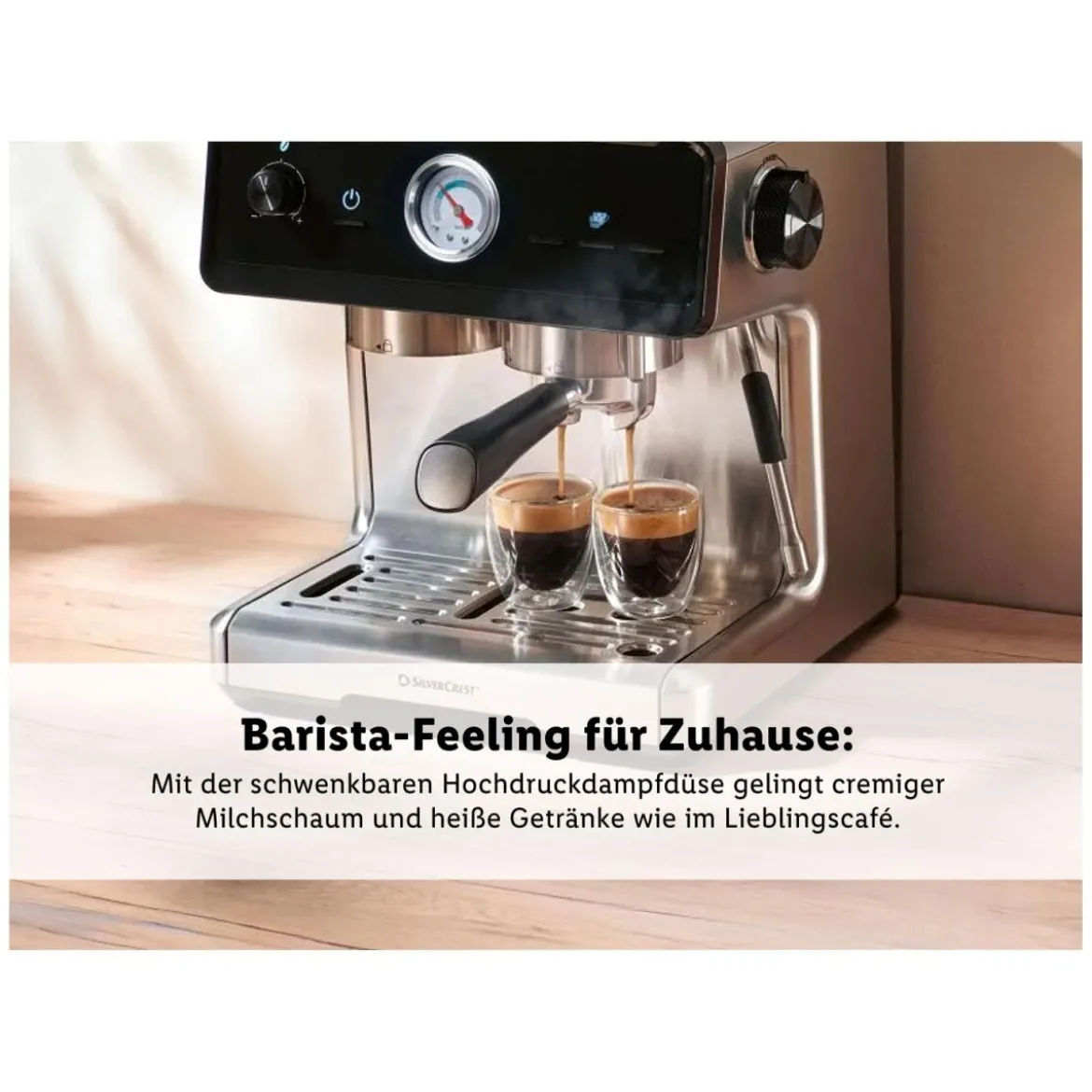 SILVERCREST® Premium-Espressomaschine »SEMST 1500 A1« - B-Ware