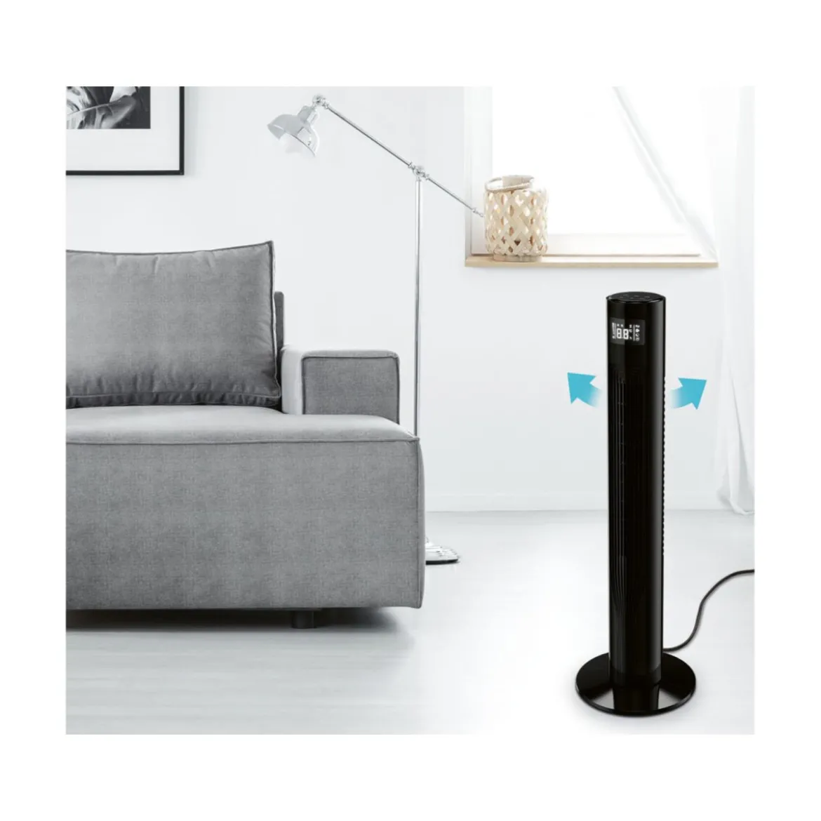 SILVERCREST Smart Home-Turmventilator STVS 50 A1, per App bedienbar - B-Ware