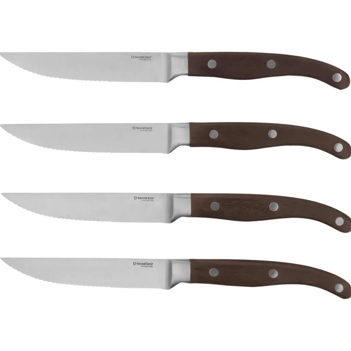 SILVERCREST® Steakmesser-Set (schwarz-braun) - B-Ware neuwertig