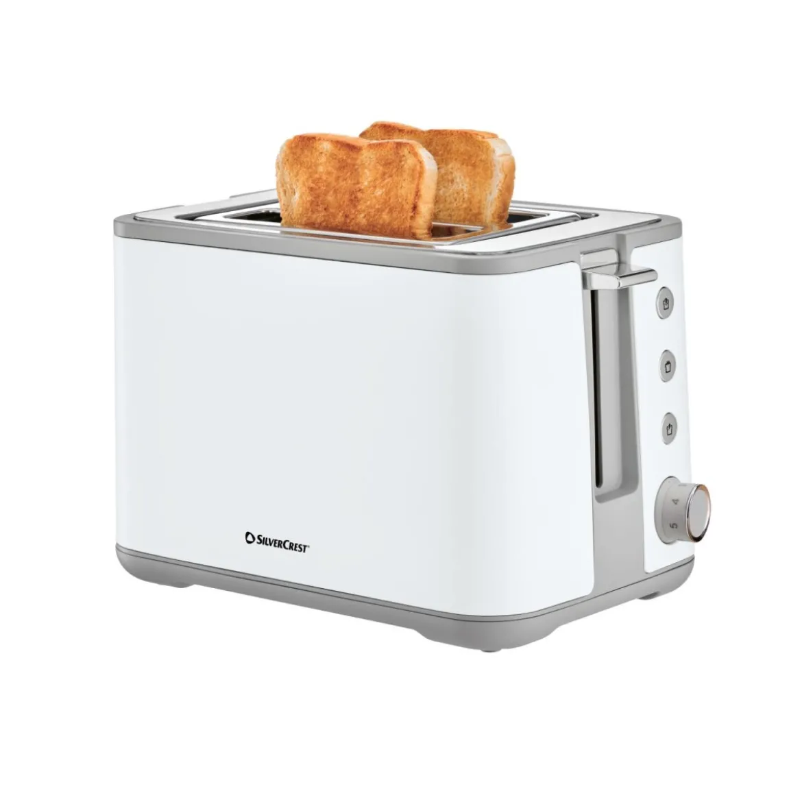 SILVERCREST® Toaster STEC 1050 B1, weiß - B-Ware neuwertig