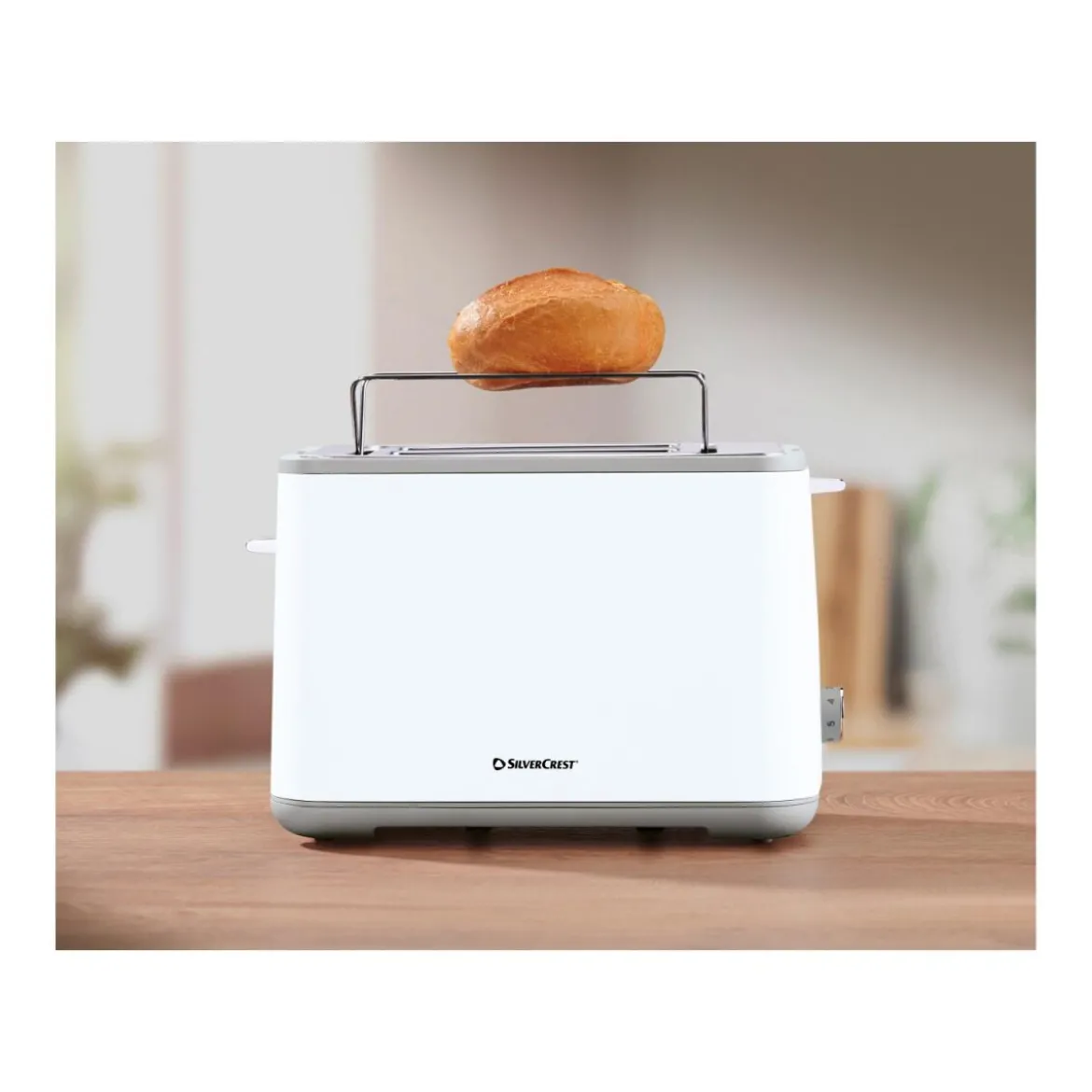 SILVERCREST® Toaster STEC 1050 B1, weiß - B-Ware neuwertig