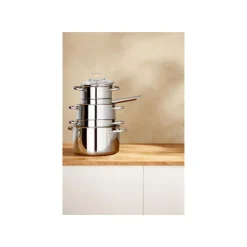 SILVERCREST® Topf-Set, 5-teilig, Edelstahl, Premium (Glasdeckel) - B-Ware sehr gut