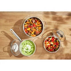 SILVERCREST® Topf-Set, 5-teilig, Edelstahl, Premium (Glasdeckel) - B-Ware sehr gut