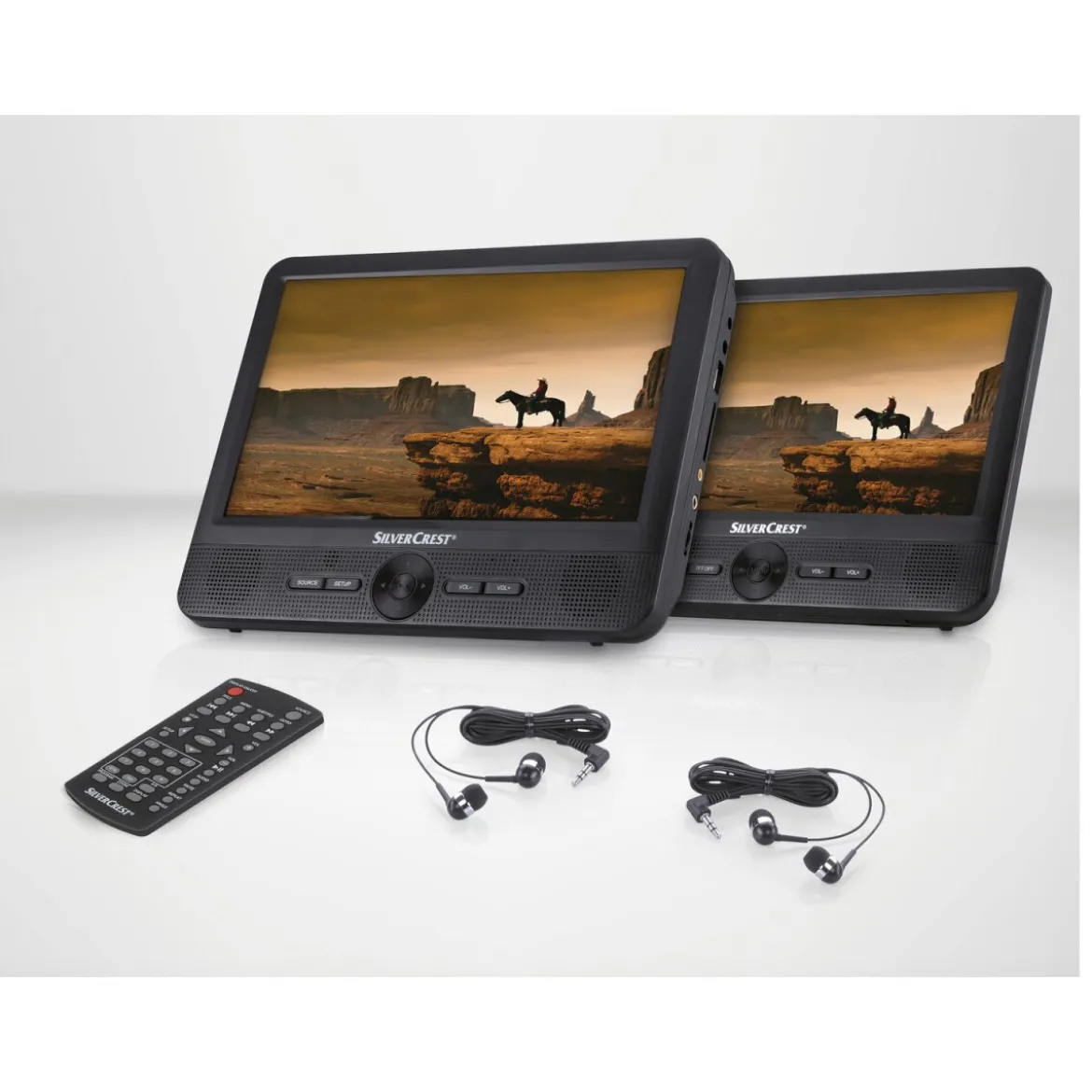 SILVERCREST® Tragbarer DVD-Player »SPDP 18 A1«, mit 2 Bildschirmen - B-Ware sehr gut