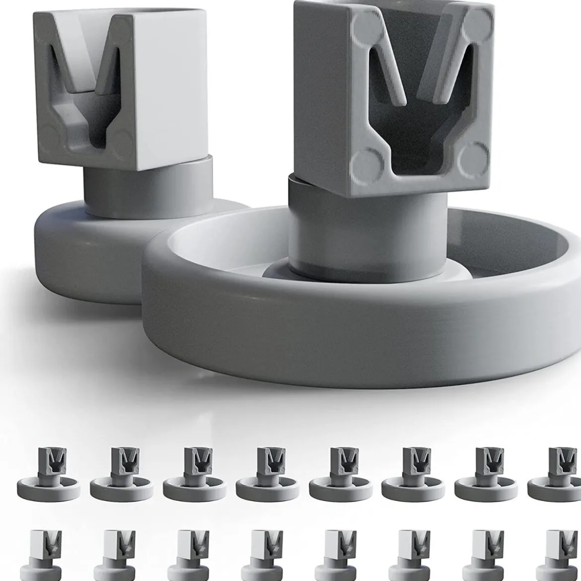 Spülmaschinen Rollen Set (2x8 stück) für Unterkorb und Oberkorb von Plemont. - B-Ware sehr gut