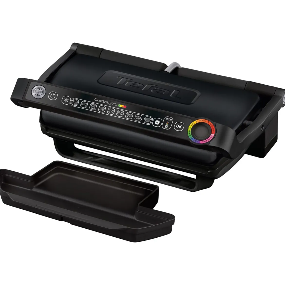TEFAL OptiGrill XL Kontaktgrill, 9 Grillprogramme, automatische Temperaturanpassung, manueller Modus, Garanzeige»GC7228« - B-Ware