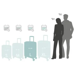 TOPMOVE® Hartschalenkoffer / Hardcase, 77 L - B-Ware sehr gut