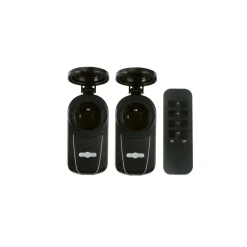 TRONIC® 3-teiliges Funkschaltset, für Außenbereich, schwarz - B-Ware sehr gut