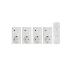TRONIC® 5-teiliges Funkschaltset, für Innenbereich, weiß - B-Ware neuwertig