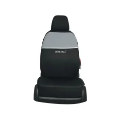 ULTIMATE SPEED® Autositzbezug-Set »Carbon«, 14-teilig (Silber) - B-Ware neuwertig