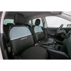 ULTIMATE SPEED® Autositzbezug-Set »Carbon«, 14-teilig (Silber) - B-Ware neuwertig
