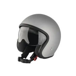 ULTIMATE SPEED® Jethelm, mit Visier, Gr. M (silber/grau matt) - B-Ware gut