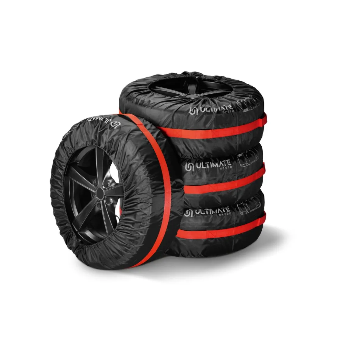 ULTIMATE SPEED® Reifentaschen-Set, 4-teilig, inkl. Tasche zur Aufbewahrung der Radschrauben - B-Ware