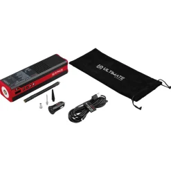 ULTIMATE SPEED® Tragbarer Akku-Kompressor USKT 60 C4, mit integrierter LED-Taschenlampe - B-Ware sehr gut