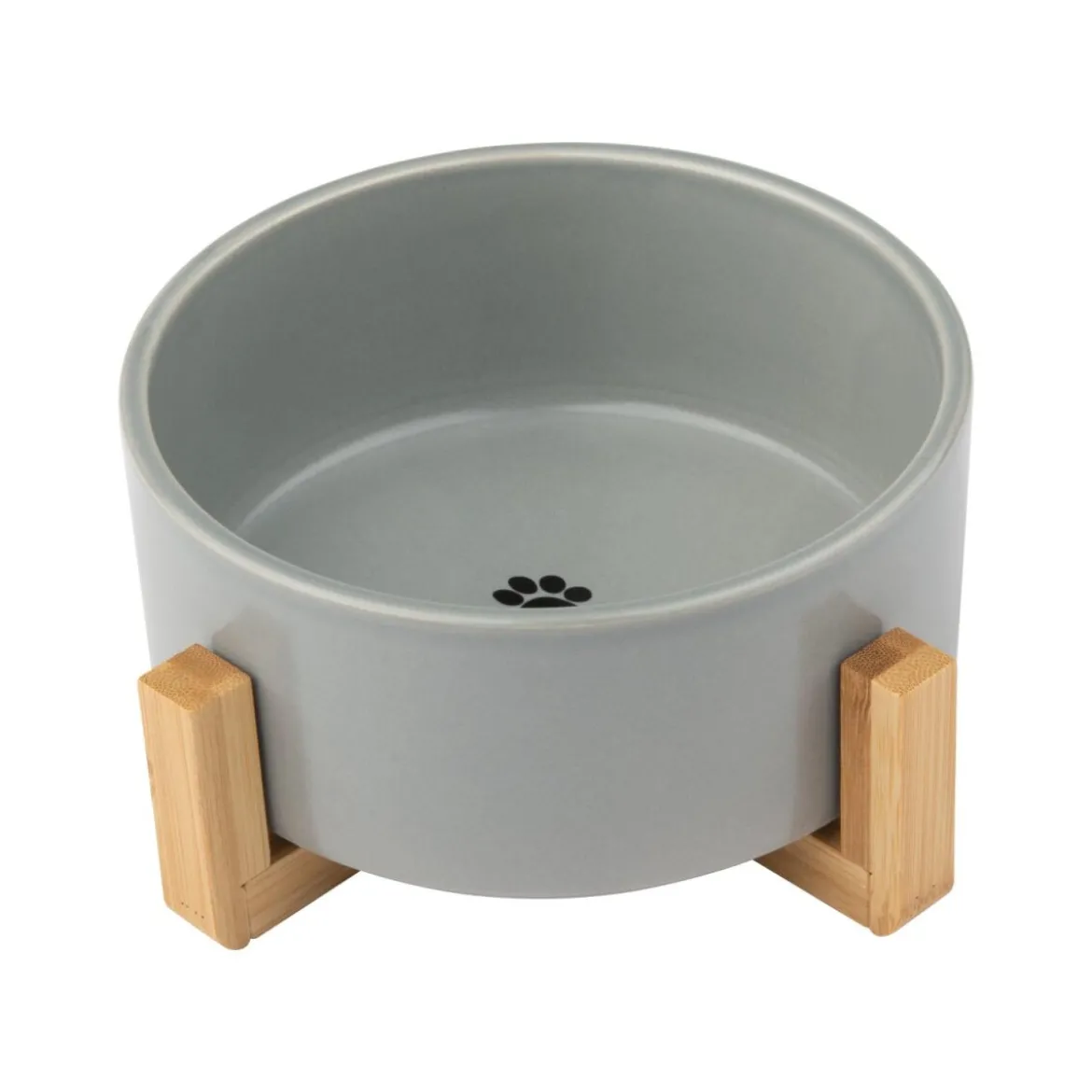 ZOOFARI® Futternapf / Doppelfutternapf (Einzelnapf, Grau) - B-Ware neuwertig
