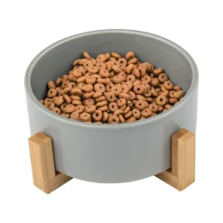 ZOOFARI® Futternapf / Doppelfutternapf (Einzelnapf, Grau) - B-Ware neuwertig