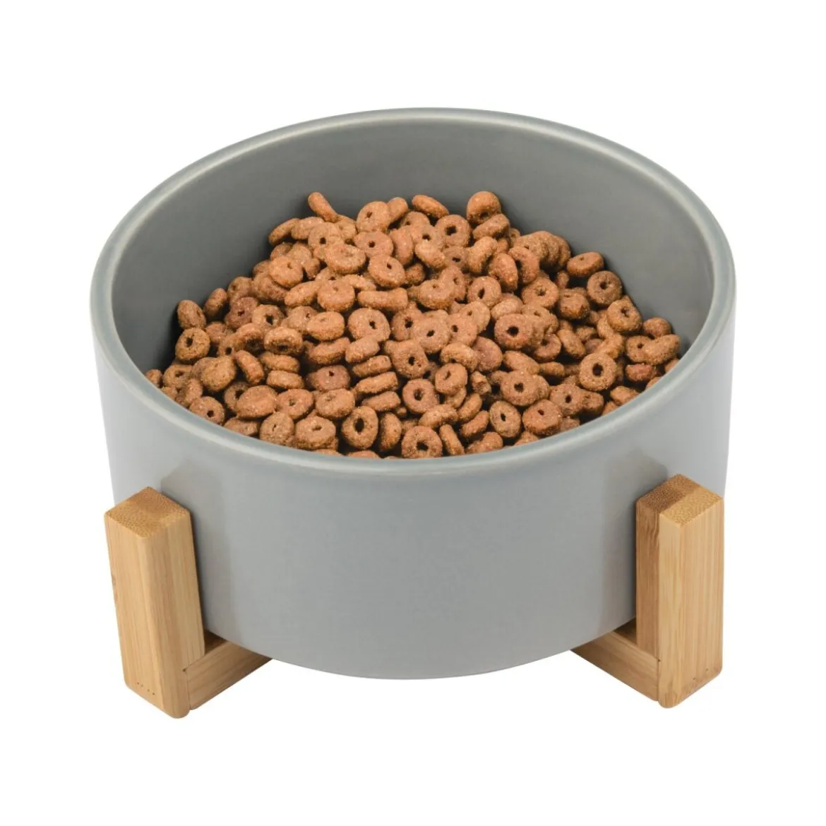 ZOOFARI® Futternapf / Doppelfutternapf (Einzelnapf, Grau) - B-Ware neuwertig
