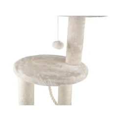 zoofari® Kratzbaum, mit Liegefläche und Höhle, creme - B-Ware sehr gut